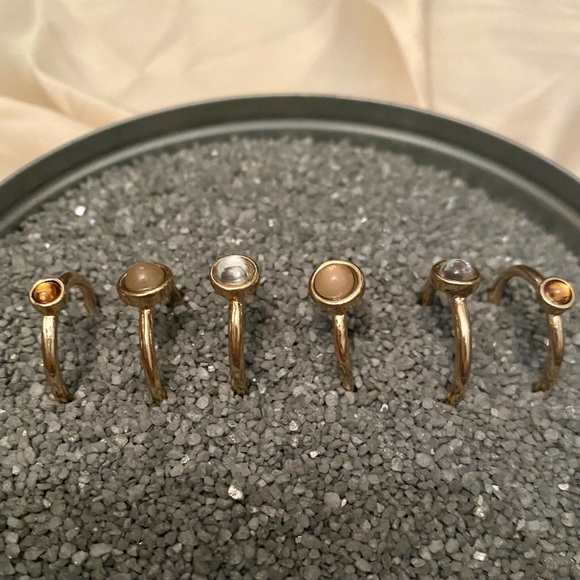 Neutral Smooth Gemstone Rings - Picture 7 of 7